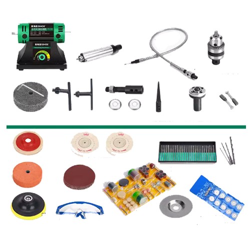 Set tornio lucidatrice banco - set,