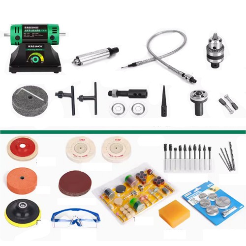 Set tornio lucidatrice banco - e,
